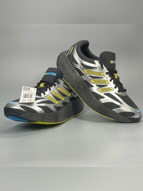 adidas Adizero Aruku JR1476 Black Silver Yellow Mens 11 Womens 12 New Shoes